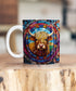 Boo Boo Highland Cow Suncatcher Artwork Ceramic Mug